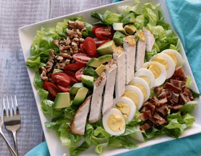 Salade minceur riche en protéines